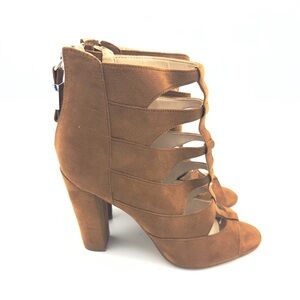 Marc Fisher Brown Suede Women's Heeled Sandals